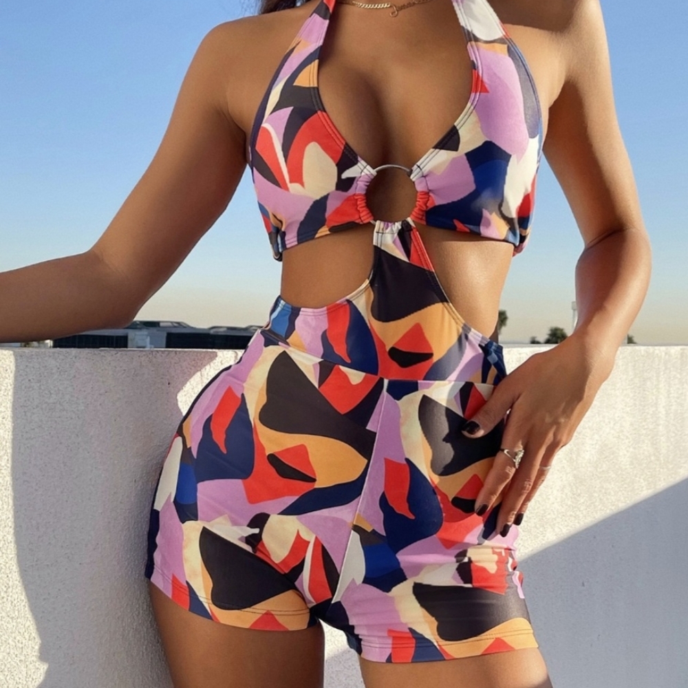 One Piece Halter Swimsuit